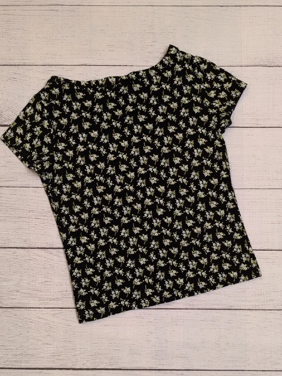art class Black Floral Scoop Crop Top - Picture 4 of 4